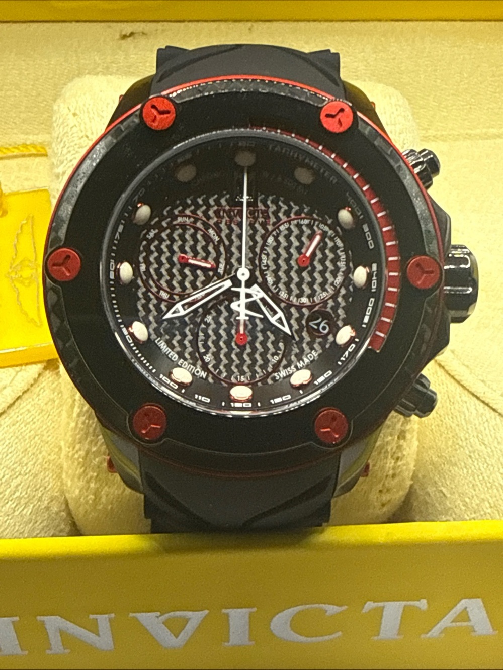Invicta Men's 17826 Jason Taylor Chronograph watch 650/999 Rare!!